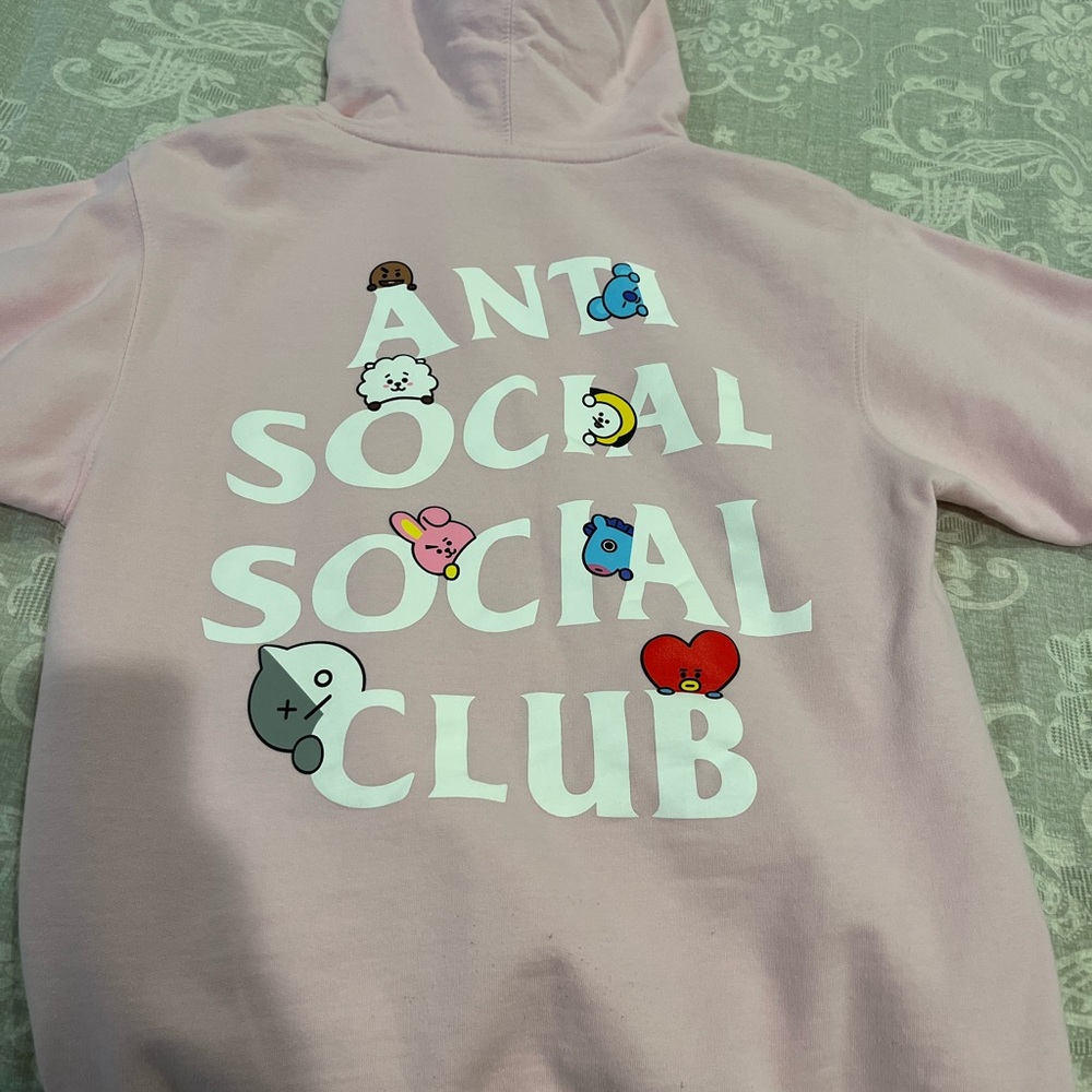 ASSC X BT21 Collab - Peakaboo Pink Hoodie